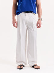 White Baggy Fit Trousers